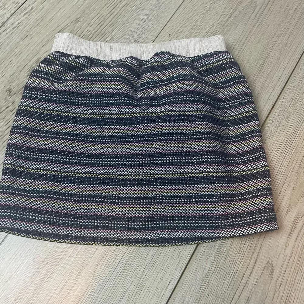 Osh Kosh Skirt fully lined metallic stripe w/ pockets Girls 5T